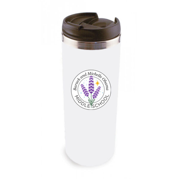 14 Oz Stainless Steel Tumbler with Lid - Sublimated Logo Thumbnail