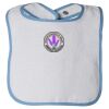 Infant Contrast Trim Terry Bib Thumbnail