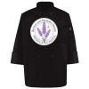 Ten Pearl Button Black Chef Coat Thumbnail
